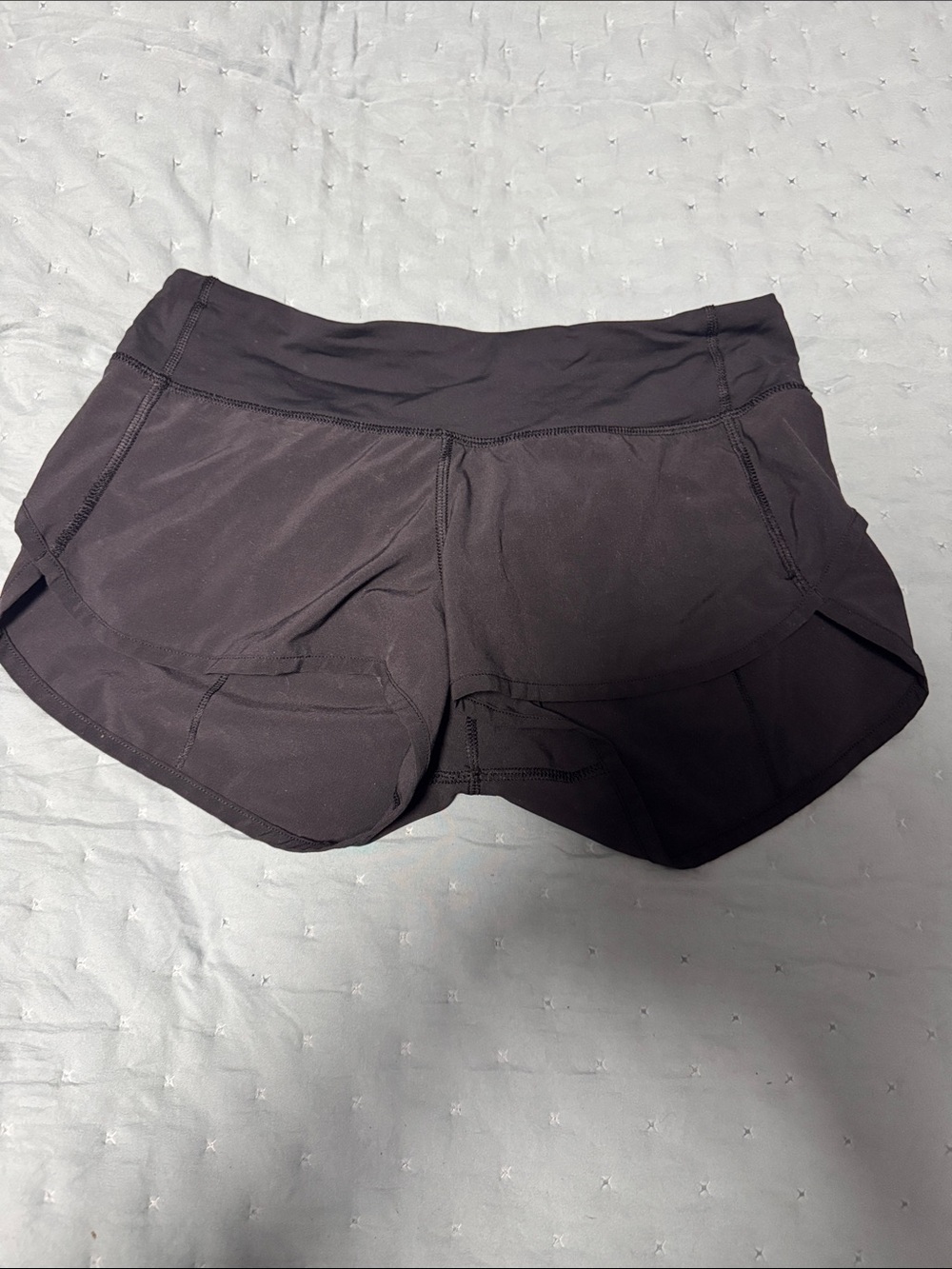 lululemon athletica black athletic running shorts